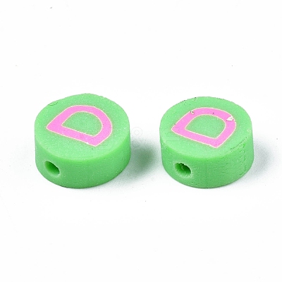Handmade Polymer Clay Bead Strands CLAY-SZ0001-89-1