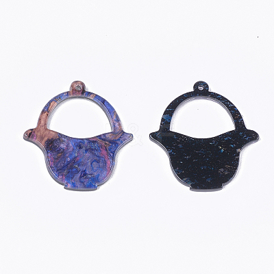 Cellulose Acetate(Resin) Pendants KY-T008-04E-1