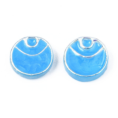 Electroplate Opaque Resin Cabochons CRES-S302-67-1