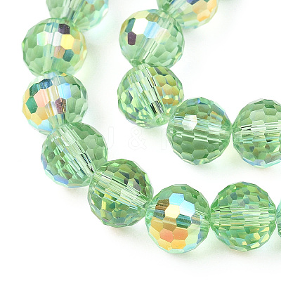 Transparent Electroplate Glass Beads Strands EGLA-N012-001-B13-1