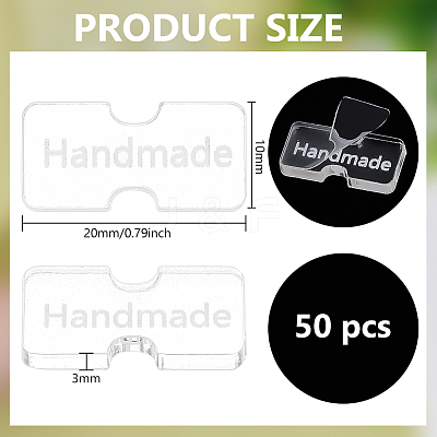50Pcs Acrylic Sheets DIY-BC0013-76B-1