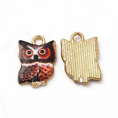 Printed Alloy Pendants PALLOY-H127-02G-1