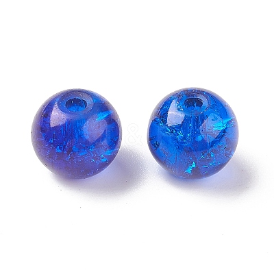 Transparent Crackle Glass Beads CCG-XCP0001-02-1