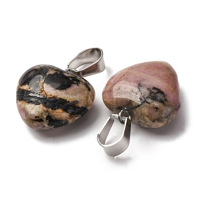Natural Rhodonite Pendants G-I311-A14-1