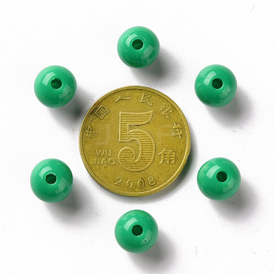 Opaque Acrylic Beads X-MACR-S370-C8mm-24-1