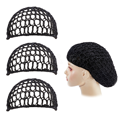 4Pcs Polyester Elastic Wig Caps DIY-DC0004-14-1