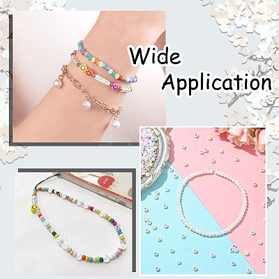 1280Pcs 8 Colors Opaque Colours Glass Seed Beads SEED-CJ0001-24-1