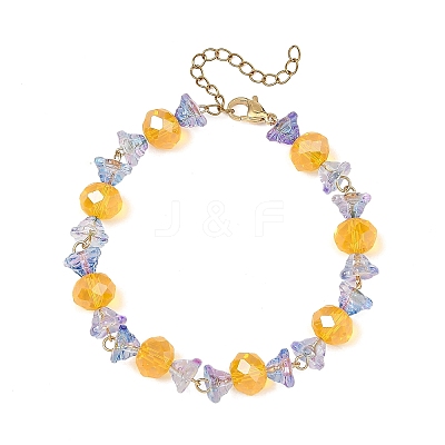 Halloween Glass Beaded Bracelets for Women BJEW-JB14451-1