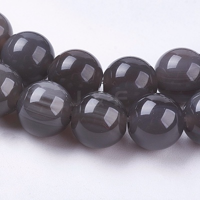 Natural Ice Obsidian Bead Strands G-E468-D01-6mm-1