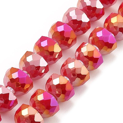 AB Color Plate Glass Beads Strands EGLA-P051-02A-B03-1