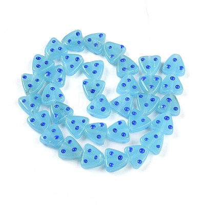 Handmade Lampwork Beads Strands LAMP-N028-01D-1