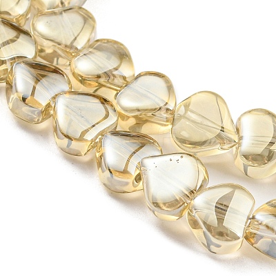 Full Plated Electroplate Glass Beads Strands EGLA-G037-09A-FP03-1