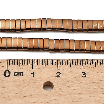 Electroplated Non-magnetic Synthetic Hematite Beads Strands G-G089-A02-11-1