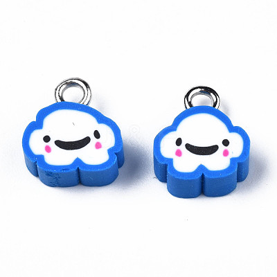 Handmade Polymer Clay Charms CLAY-N006-37B-01B-1