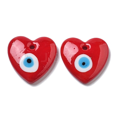 Handmade Evil Eye Lampwork Pendants LAMP-F035-11-1
