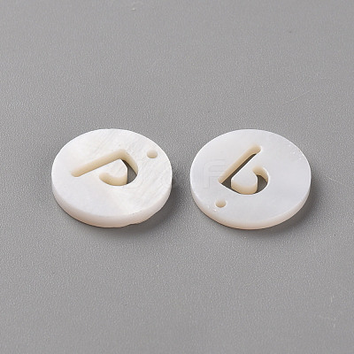 Natural Freshwater Shell Pendants SHEL-Q311-008P-1