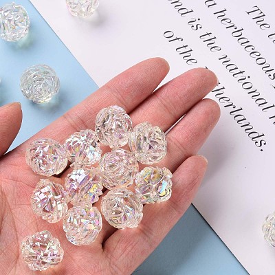 Transparent Acrylic Beads TACR-S154-31C-205-1