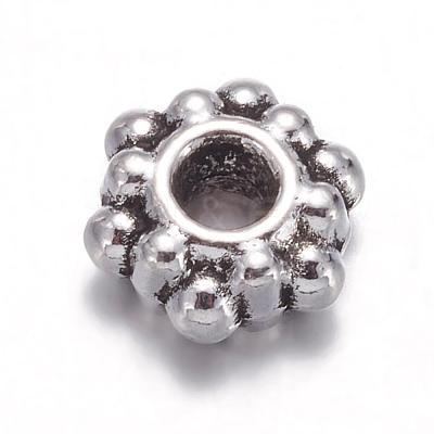 Tibetan Style Flower Spacer Beads X-AA0528-1