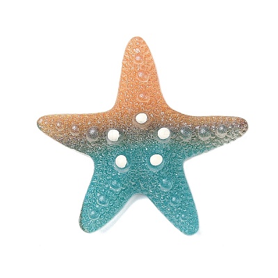 Gradient Color Opaque Resin Decoden Cabochons CRES-P036-01B-01-1