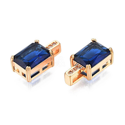 Brass Micro Pave Cubic Zirconia Charms KK-N216-345E-1