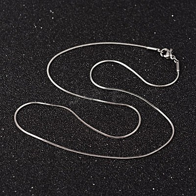 Non-Tarnish 304 Stainless Steel Snake Chain Necklaces NJEW-O096-16-1
