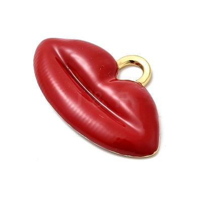 304 Stainless Steel Enamel Pendants STAS-P427-01G-1