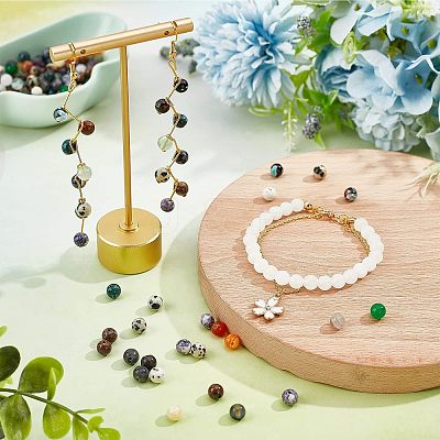 750Pcs 15 Styles Natural & Synthetic Gemstone Beads Set G-NB0003-86-1