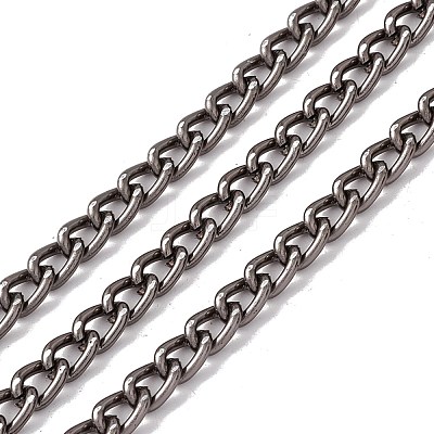 Oval Oxidation Aluminum Curb Chains CHA-G001-10EB-1