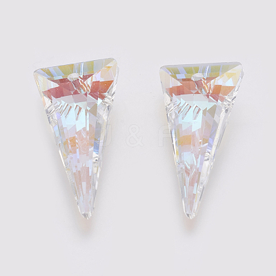 K9 Glass Rhinestone Pendants GLAA-K034-J05-1