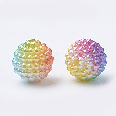 Imitation Pearl Acrylic Beads OACR-T004-10mm-17-1