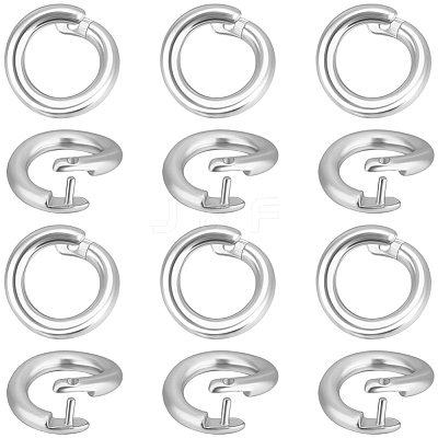 Brass Twister Clasps KK-BBC0025-17A-S-1