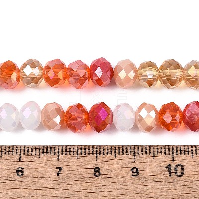 Electroplate Glass Beads Strands EGLA-N022-02A-A01-1