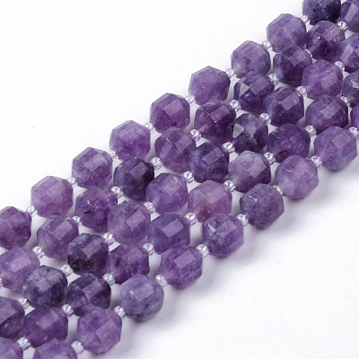 Natural Lavender Amethyst Beads Strands G-R482-06A-10mm-1