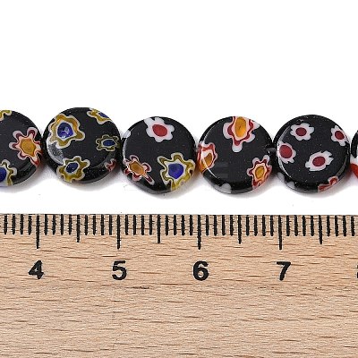 Handmade Millefiori Lampwork Beads Strands LAMP-G166-17B-01-1