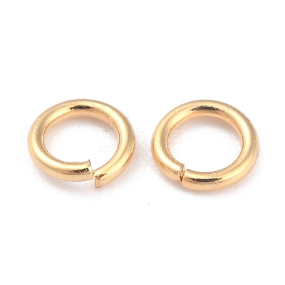 Rack Plating Brass Jump Rings X-KK-O139-18B-G-1