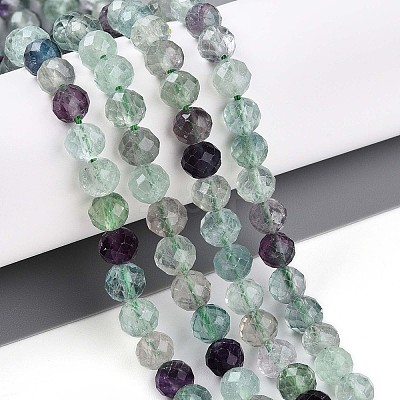 Natural Fluorite Beads Strands G-S345-6mm-31-1