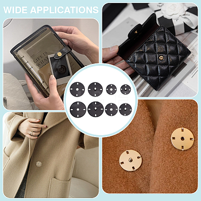 24 Pairs 4 Styles Zinc Alloy Snap Buttons FIND-FG0004-96EB-1