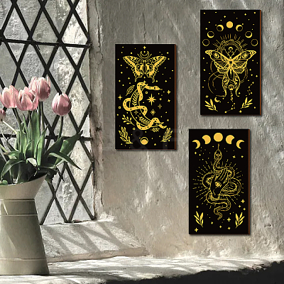 Wood Wall Decorations AJEW-WH0380-004-1