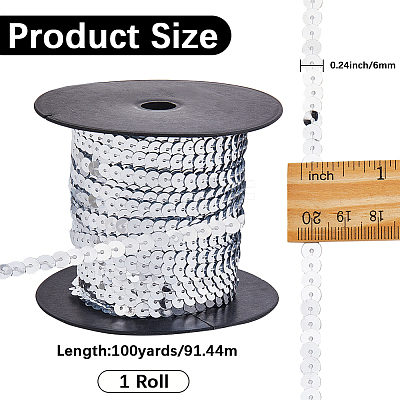 Plastic Paillette Beads FIND-WH20002-34A-1
