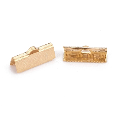 304 Stainless Steel Ribbon Crimp Ends STAS-P249-27C-G-1