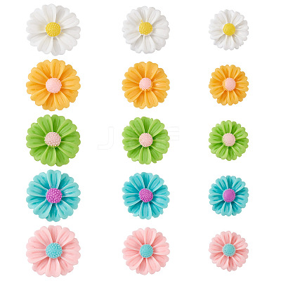 90Pcs 15 Style Resin Cabochons RESI-KS0001-11-1