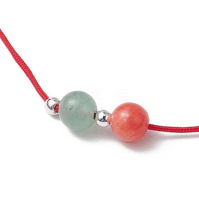 6Pcs Natural Gemstone Beads Bracelets for Men Women BJEW-JB11752-1