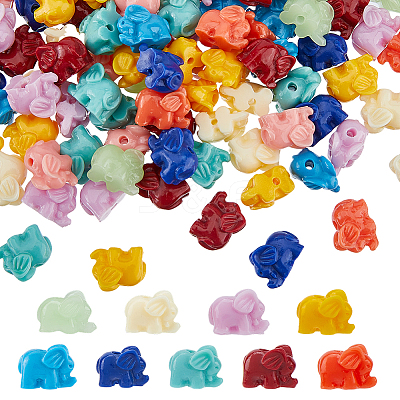 100Pcs Synthetic Coral Beads CORA-HS0001-01-1