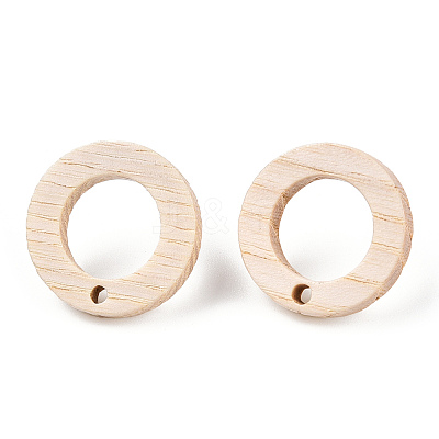 Ash Wood Stud Earring Findings EJEW-N017-011V-1