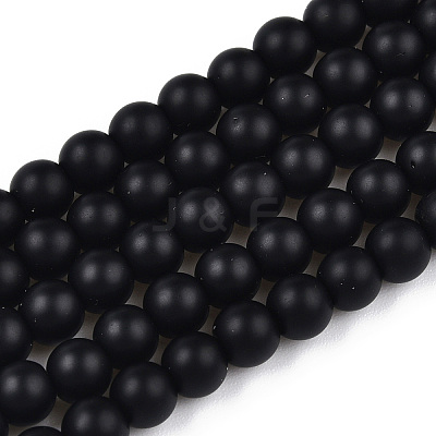 Opaque Glass Beads Strands GLAA-T032-P4mm-MD01-1