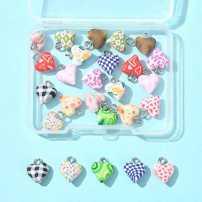 26Pcs 13 Colors Handmade Polymer Clay Charms CLAY-FS0001-45-1