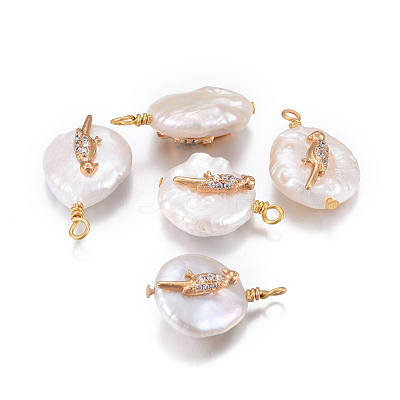 Natural Cultured Freshwater Pearl Pendants PEAR-E013-38-1
