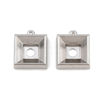 304 Stainless Steel Charm Rhinestone Settings SA-CBAC865-07C-P-1