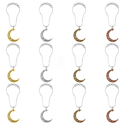 1 Set Iron Shower Curtain Rings HJEW-FH0001-45-1