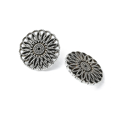 Tibetan Style Shank Buttons TIBE-R179-AS-LF-1